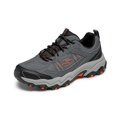 Skechers Men's Stamina AT Upper Stitch Breathable Leather Sneaker Grey 4