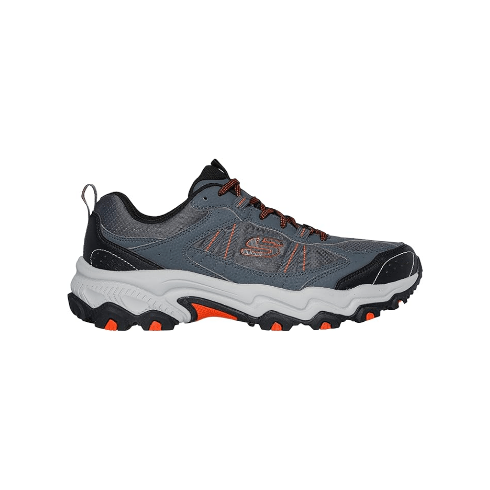 Skechers Men's Stamina AT Upper Stitch Breathable Leather Sneaker Grey 1