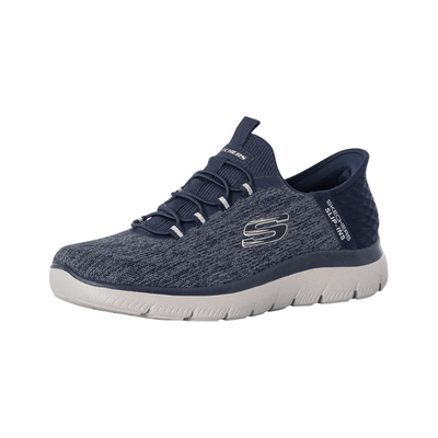 Skechers Men's Summits Key Pace Hands Free Slip - in Comfortable Sneaker, Navy 4