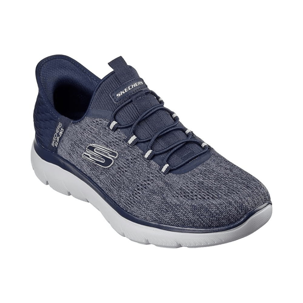 Skechers Men's Summits Key Pace Hands Free Slip - in Comfortable Sneaker, Navy 3