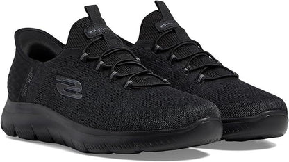 Skechers Men's Summits Key Pace Hands Free Slip - in Loafer, Black/Black 5
