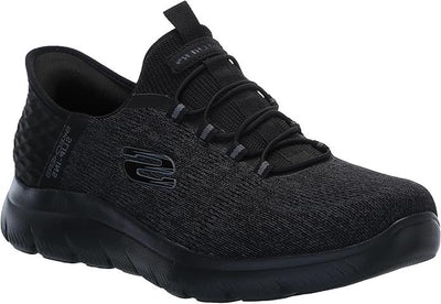 Skechers Men's Summits Key Pace Hands Free Slip - in Loafer, Black/Black 3