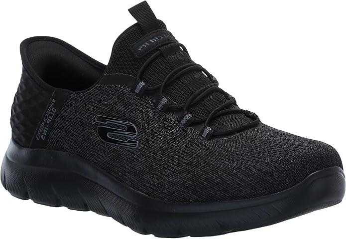 Skechers Men's Summits Key Pace Hands Free Slip - in Loafer, Black/Black 3
