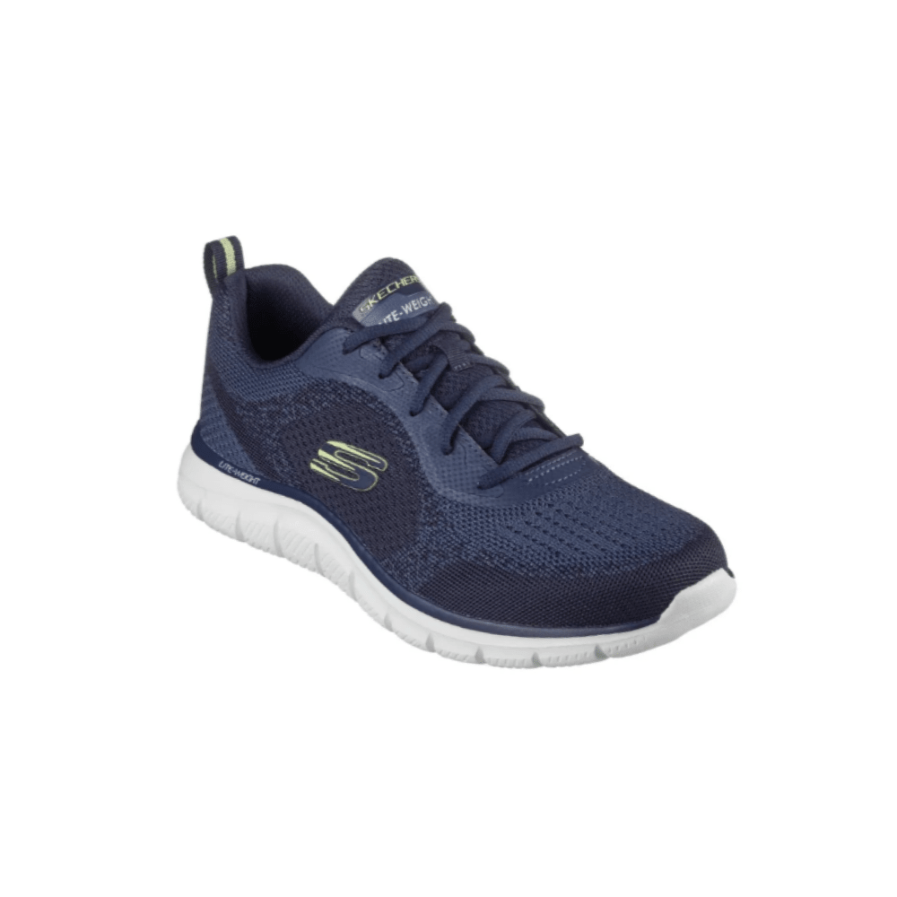 Skechers Men's Track - Glendor Wide - Navy/Lime 2