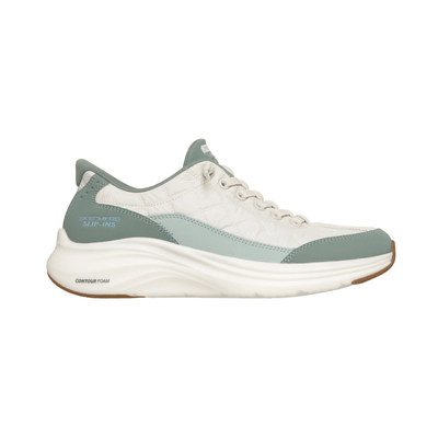 Skechers Slip‑Ins Contour Foam – Cozy Fit in Sage (Style 123456) 1