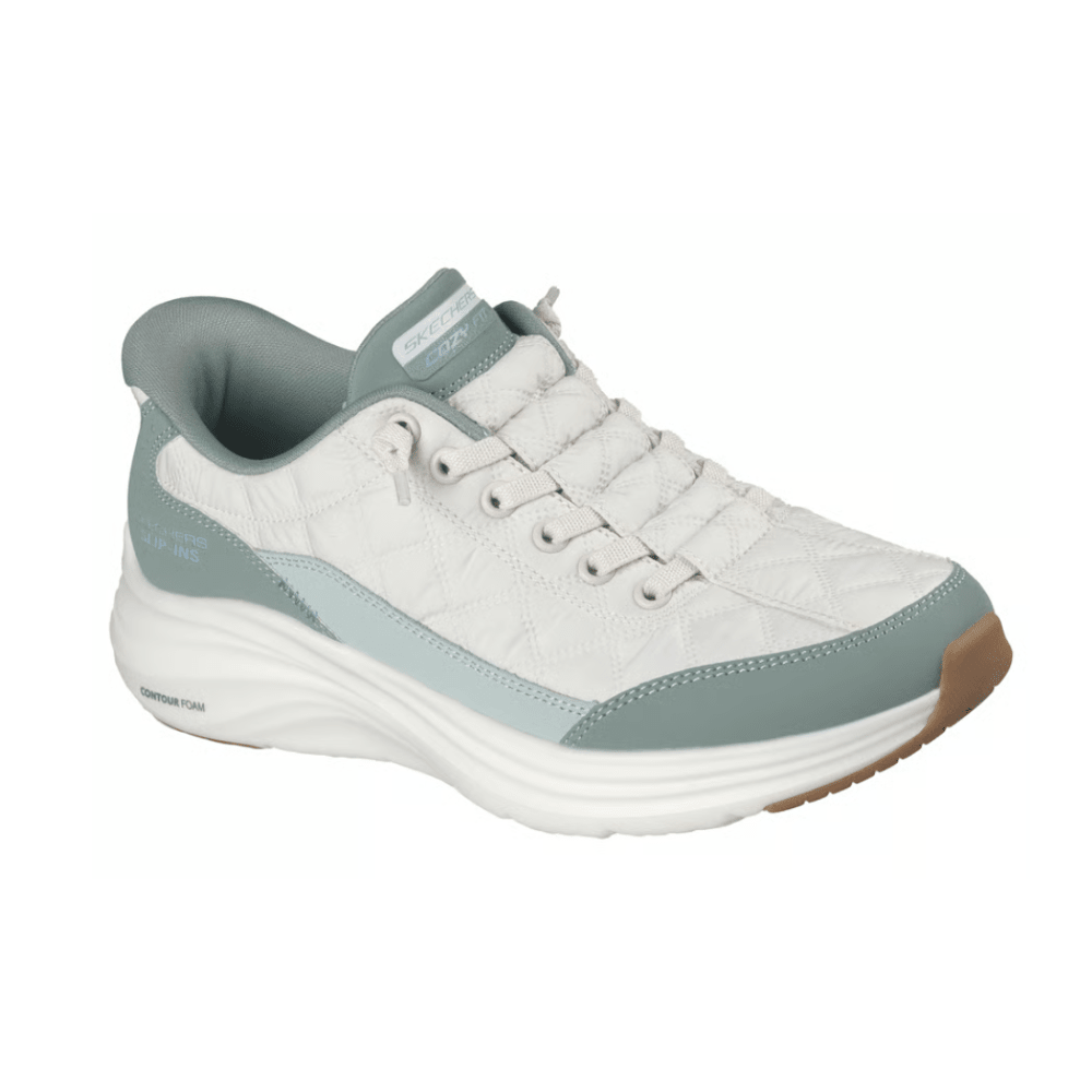 Skechers Slip‑Ins Contour Foam – Cozy Fit in Sage (Style 123456) 2