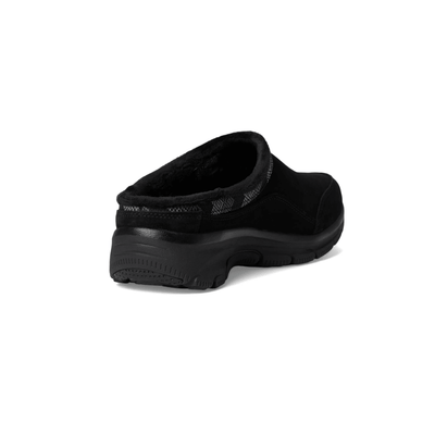 Skechers Women’s Easy Going – Seasonal Grace Suede Clog Shoes – Black 2