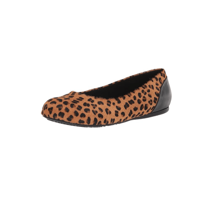 SoftWalk Sonoma Women's Animal Print Leather Ballet Flat - Tan Cheetah 7