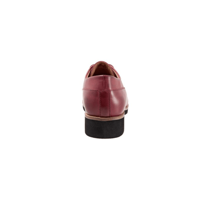 SoftWalk Whitby Women's Leather Derby Oxford - Dark Red 3