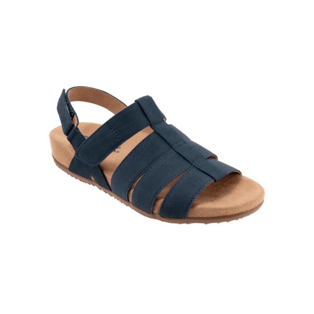 SoftWalk Women's Burnaby Fisherman Sandal - Navy Nubuck 1