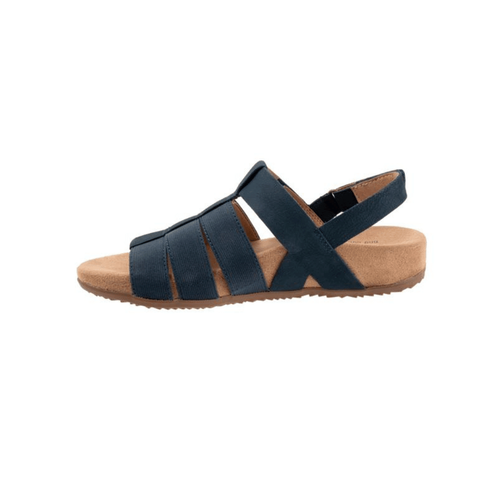 SoftWalk Women's Burnaby Fisherman Sandal - Navy Nubuck 5