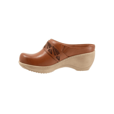 SoftWalk Women's Melita Leather Comfort Clog - Luggage 5