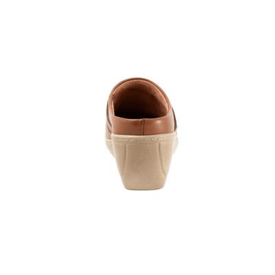 SoftWalk Women's Melita Leather Comfort Clog - Luggage 4
