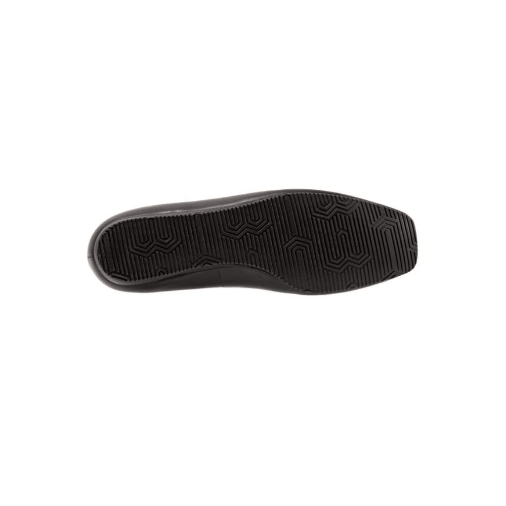 SoftWalk Women's Viana Leather Comfort Loafer Flat - Black 2