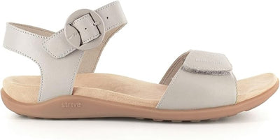 Strive Bay Women's Supportive Comfort Latte Sandal 2