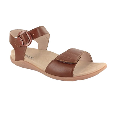 Strive Bay Women's Supportive Comfort Tan Sandal 1