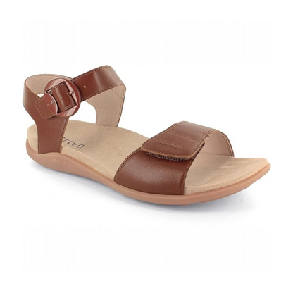 Strive Bay Women's Supportive Comfort Tan Sandal 1