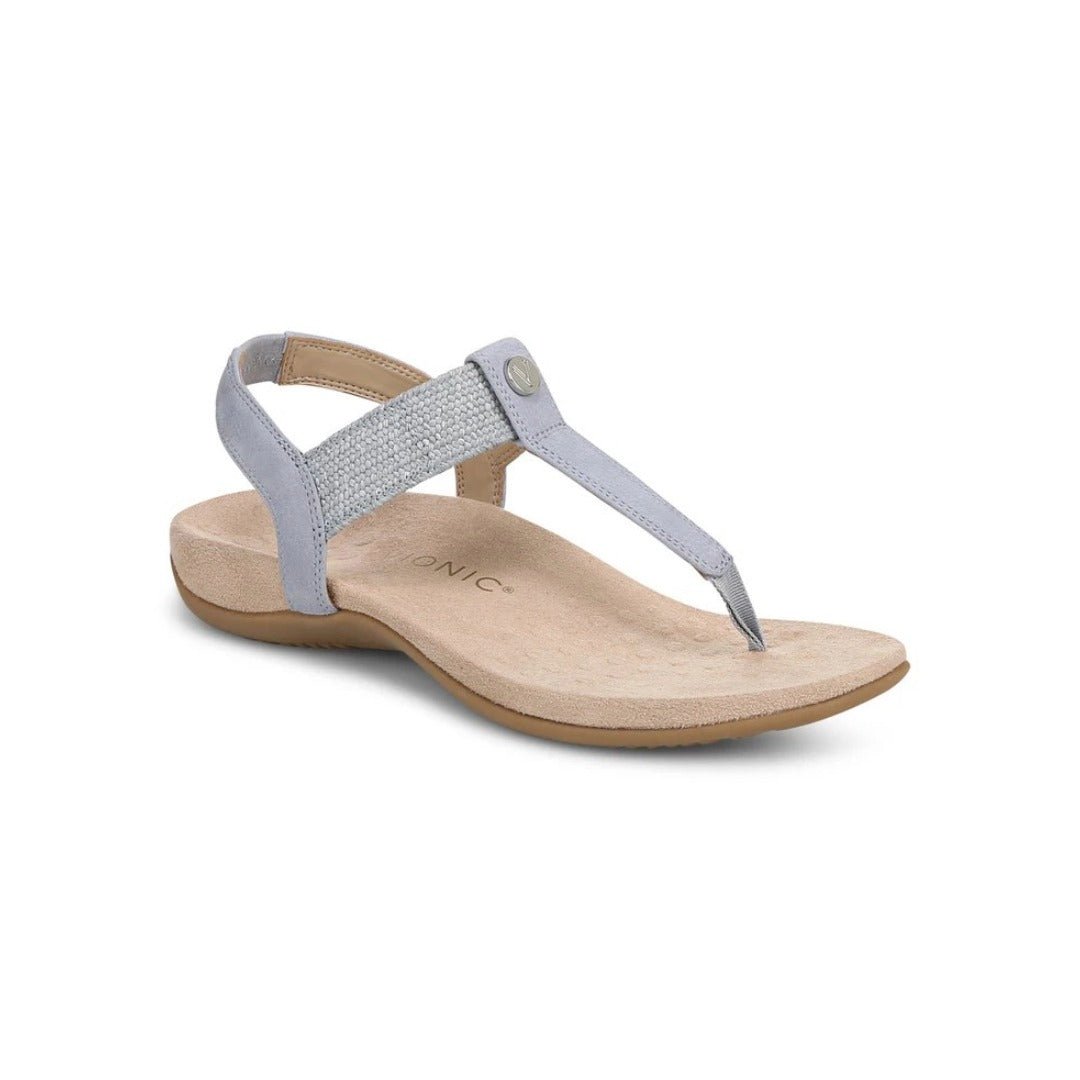 Vionic Brea Toe Post Slingback Sandal Blue Mist I9863L5404 2
