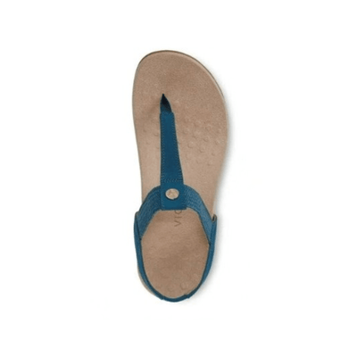 Vionic Brea Toe Post Slingback Sandal Celestial Teal Nubuck I9863L5403 3