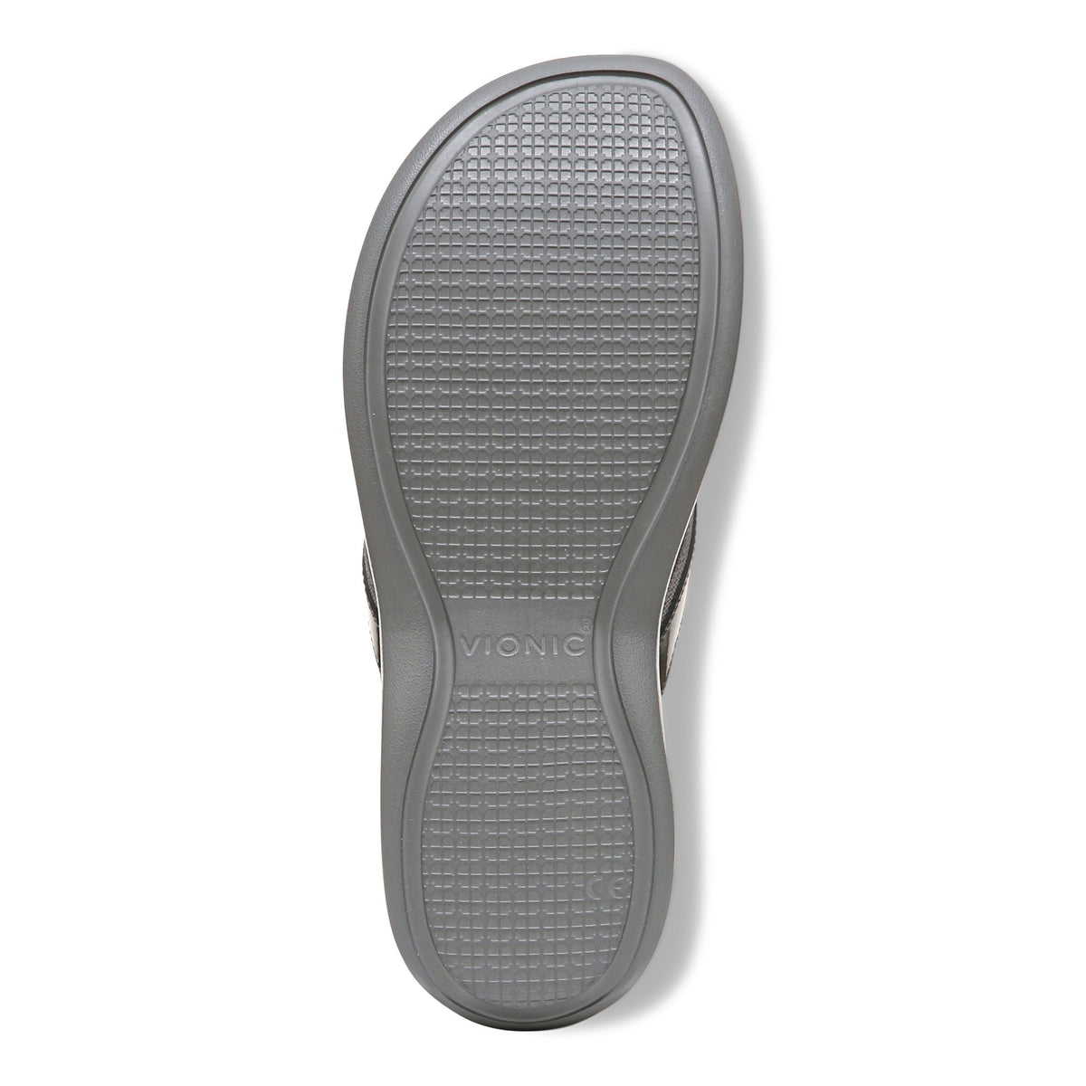 Vionic High Tide 2 Pewter Gray Women's Platform Flipflop Sandal - Women's SandalVionic
