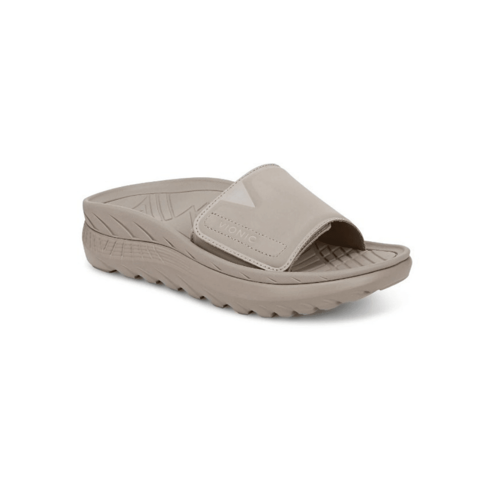 Vionic Rejuvenate Unisex Orthotic Recovery Slide Sandals - Cobblestone 1