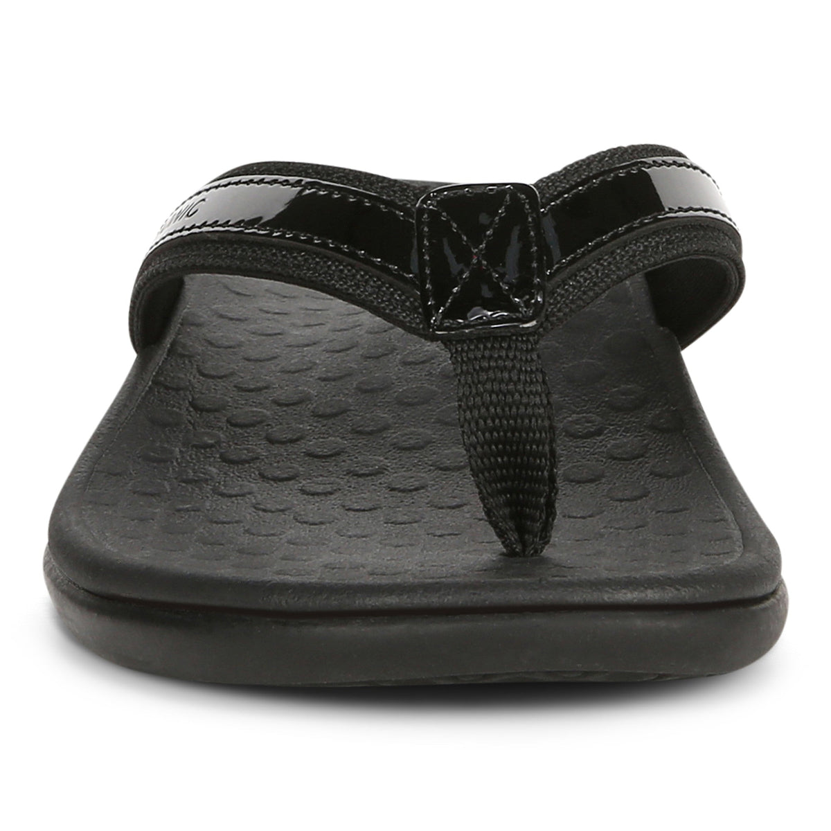 Vionic TIDE II Toe Post Black Women's Flip Flop Sandals - Women's SandalVionic