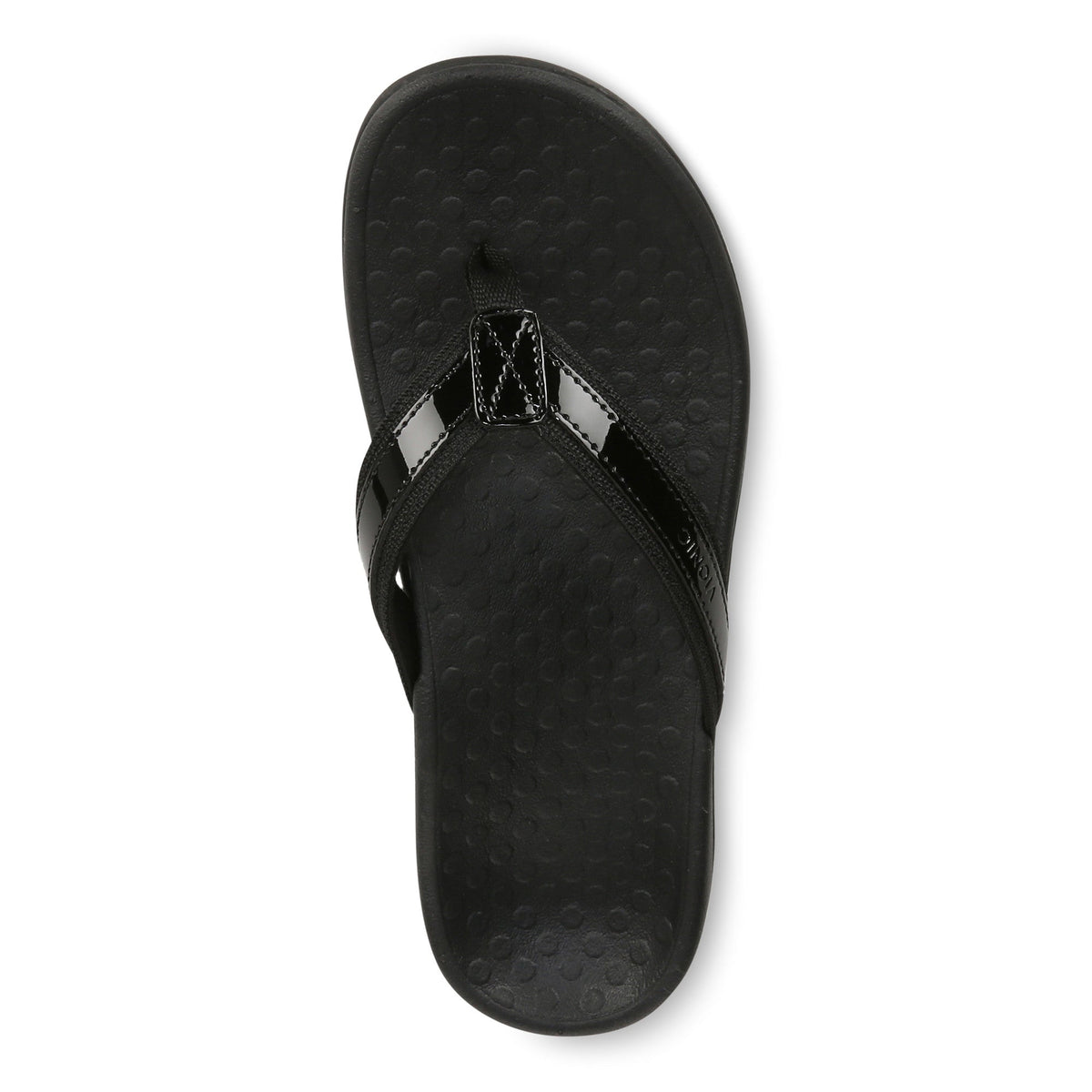 Vionic TIDE II Toe Post Black Women's Flip Flop Sandals - Women's SandalVionic