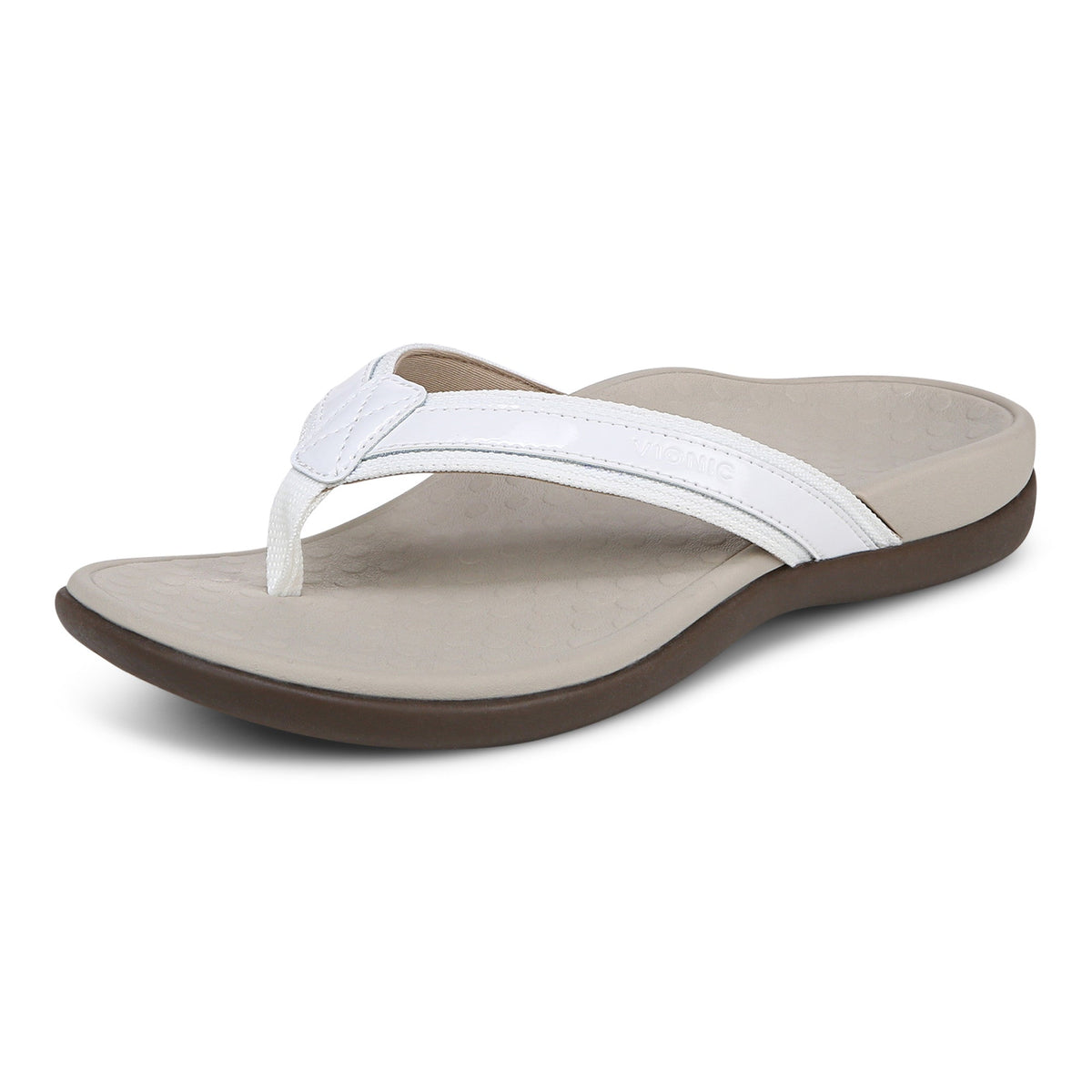 Vionic TIDE II Toe Post White Women's Flip Flop Sandal - Women's SandalVionic