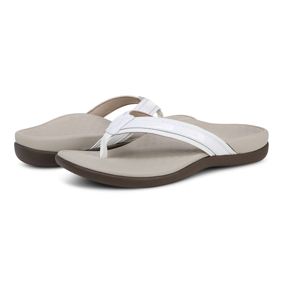 Vionic TIDE II Toe Post White Women's Flip Flop Sandal - Women's SandalVionic