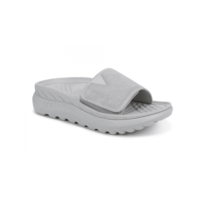 Vionic Unisex Rejuvenate Recovery Sandal - Vapor Grey / Suede 1