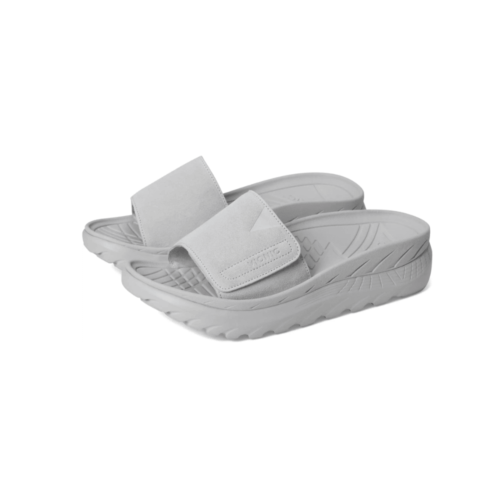 Vionic Unisex Rejuvenate Recovery Sandal - Vapor Grey / Suede 8