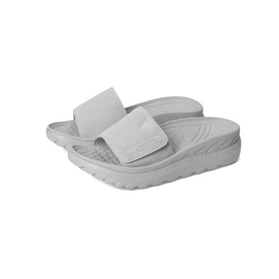 Vionic Unisex Rejuvenate Recovery Sandal - Vapor Grey / Suede 8