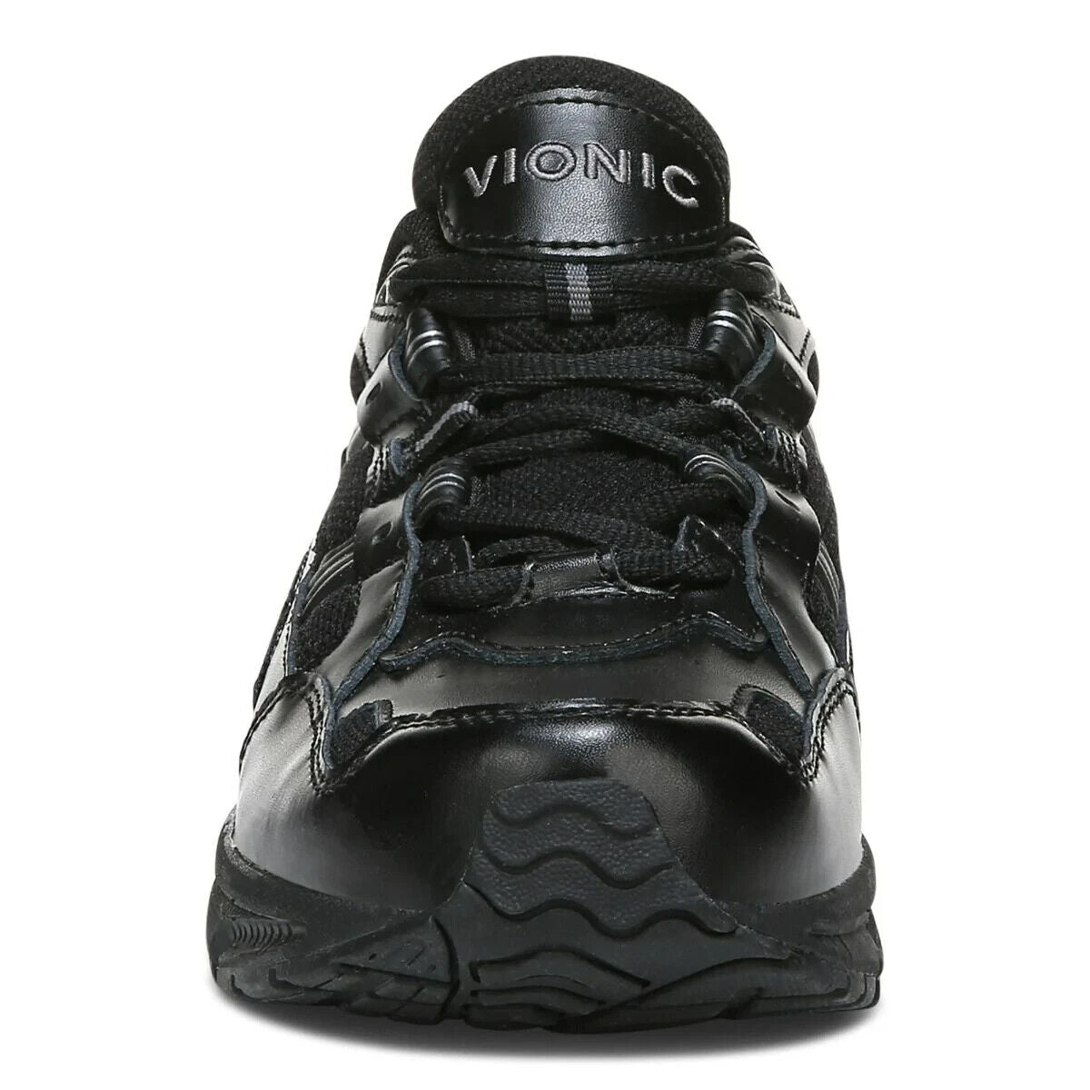 Vionic Walker Classic - Walking Shoes - Black Leather - women shoesvionic