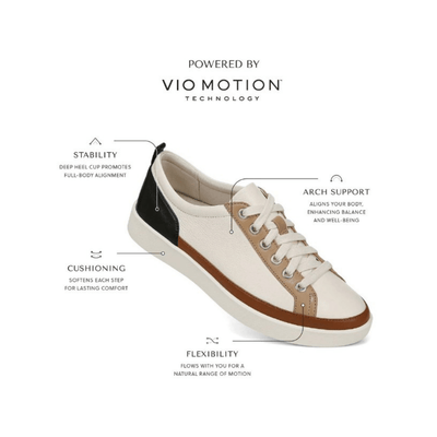 Vionic Winny Women's Black Leather Nubuck Sneakers - Wide 7
