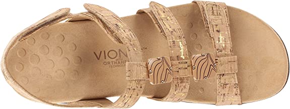 Vionic Women Rest Amber Adjustable Backstrap Sandal Ortho Arch Support Gold Cork - Sandals & Flip Flopsvionic