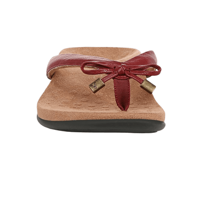 Vionic Women's Bella Leather Thong Sandals Flip - Flop Syrah I0929L1601 4