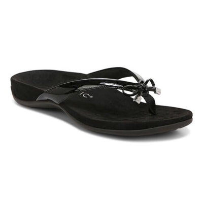 Vionic Women's Bella Toe Post Sandal Black Sandal 3