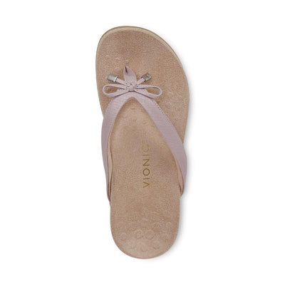 Vionic Women's Bella Toe Post Sandals Magnolia Leather Sandals 8