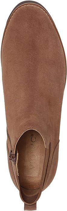Vionic Women's Brionie Chelsea Pull-Up Ankle Brown Boot ( Available in Wide Width ) - Women's ShoesVionic