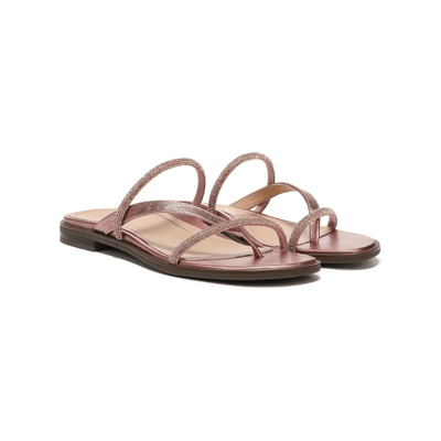Vionic Women's Citrine Prism Supportive Strappy Sandal - Met Rose Gold 5