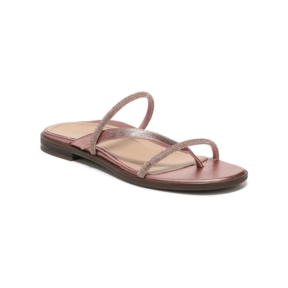 Vionic Women's Citrine Prism Supportive Strappy Sandal - Met Rose Gold 1