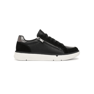 Vionic Women's City Walk AXS Sneaker - Black Leather 1