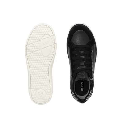 Vionic Women's City Walk AXS Sneaker - Black Leather 6