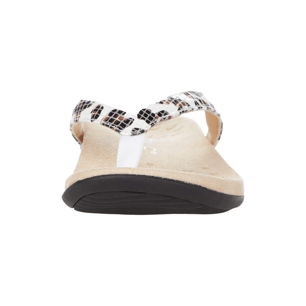 Vionic Women's Dillon with Arch Support Leather Sandals - White 5