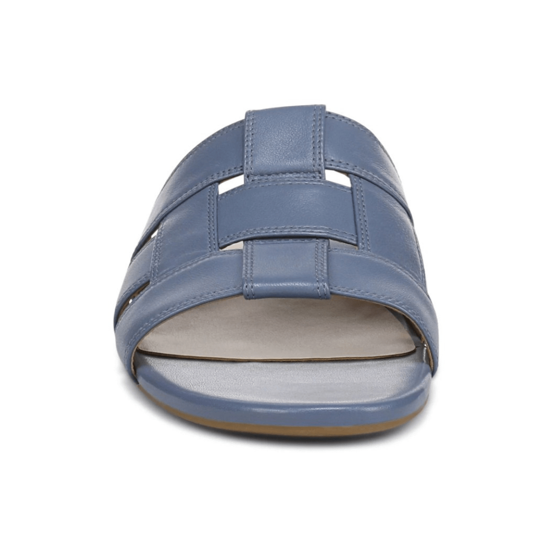 Vionic Women's Glendora Slide Sandal - Pacific Blue Leather 4