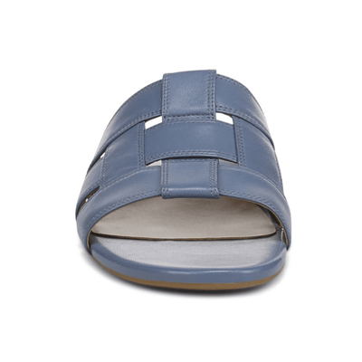 Vionic Women's Glendora Slide Sandal - Pacific Blue Leather 4