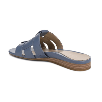 Vionic Women's Glendora Slide Sandal - Pacific Blue Leather 7