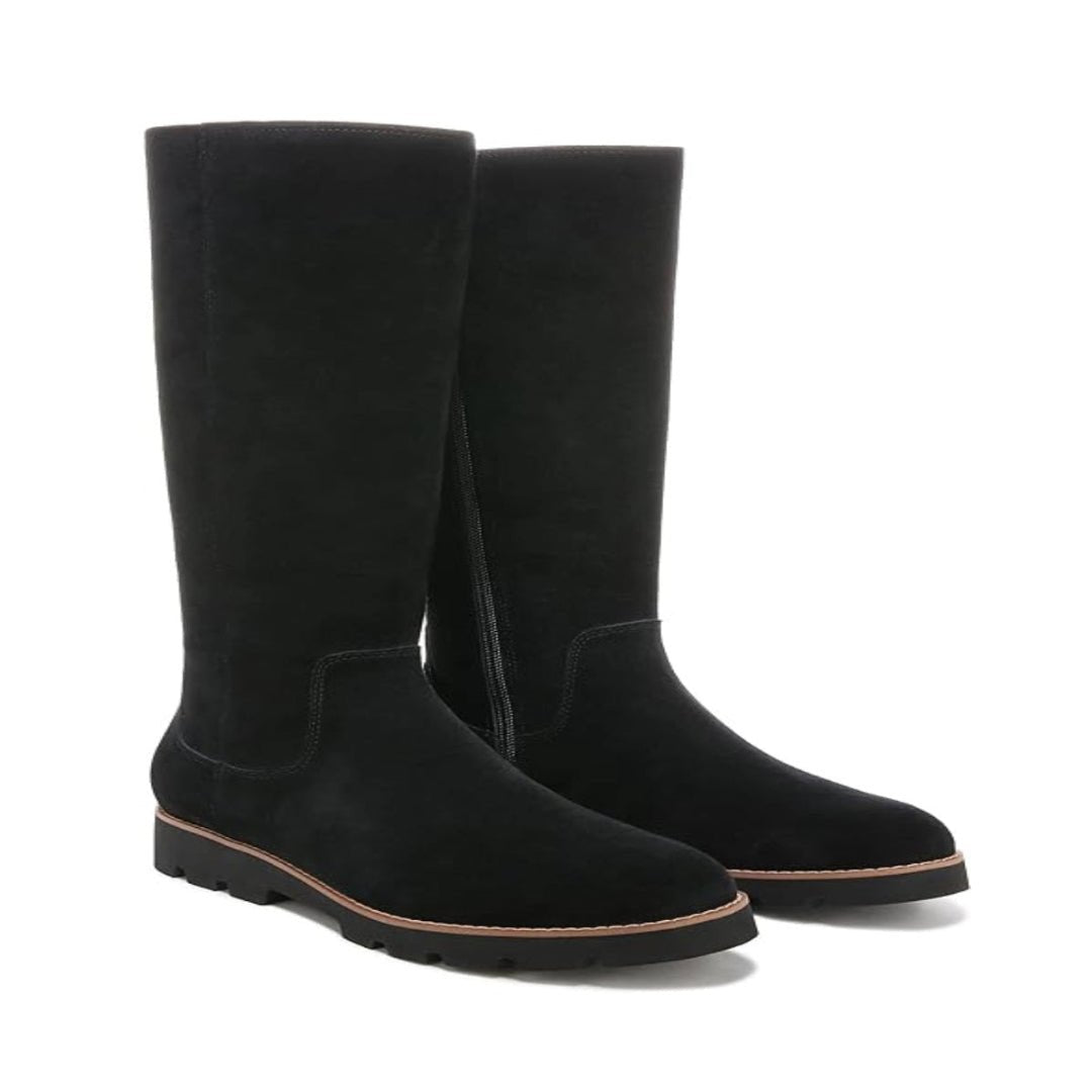 Vionic Women's Gwen Tall Black Suede Waterproof Boot - Women's BootVionic