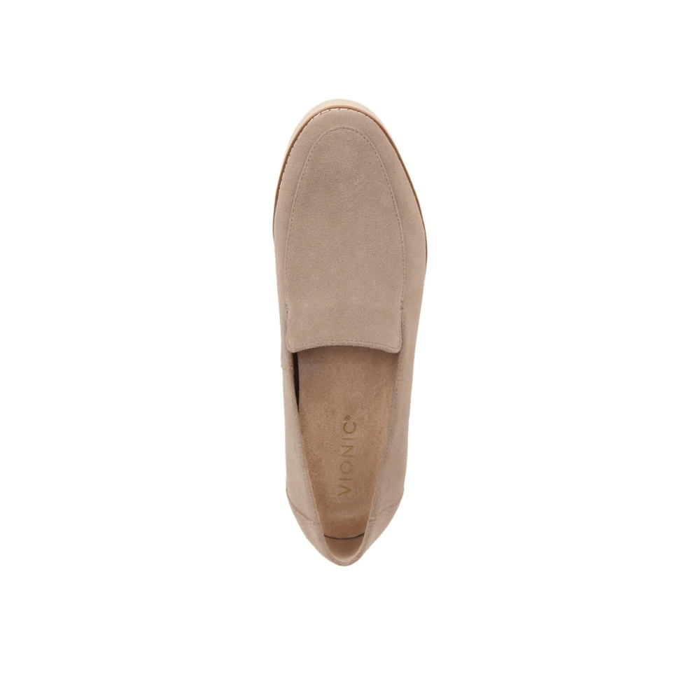 Vionic Women’s Kensley Slip - On Suede Loafers Casual Shoes - Taupe 5