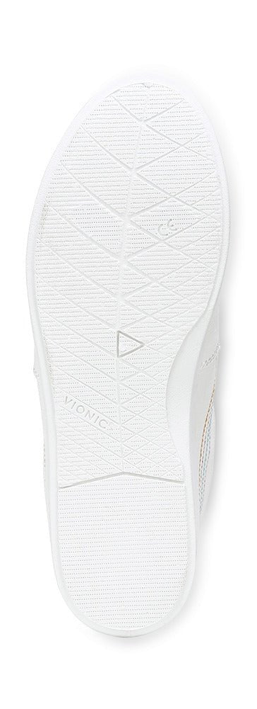 Vionic Women's Marshall White Canvas Slip On Orthotic Sneaker Shoes - Women's ShoesVionic